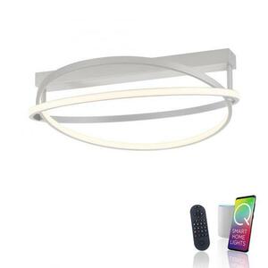 PAUL NEUHAUS LED stropní svítidlo Q-BELUGA stříbrná stmívatelné Smart Home ZigBee 2700-5000K PN 6739-55 obraz