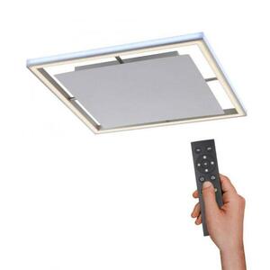 PAUL NEUHAUS LED stropní svítidlo, barva hliník, dálkový ovladač, RGB, CCT, paměť 2700-5000K obraz