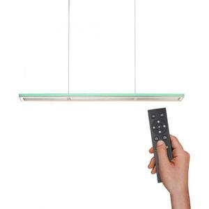 PAUL NEUHAUS LED závěsné svítidlo, barva hliník, dálkový ovladač, RGB, CCT, paměť 2700-5000K obraz