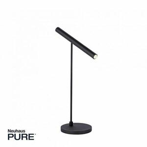 PAUL NEUHAUS PURE TITUA LED stolní lampa černá, stmívatelná, nastavitelná 3000K obraz