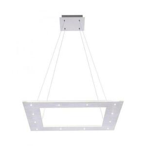 PAUL NEUHAUS PURE-COSMO LED závěsné svítidlo v barvě kartáčovaného hliníku a nastavitelnou barvou světla s dálkovým ovladačem 2700-5000K obraz