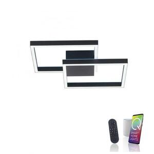 PAUL NEUHAUS Q-MARKO LED stropní svítidlo Smart Home, černá, hranaté ZigBee RGB+2700-5000K obraz