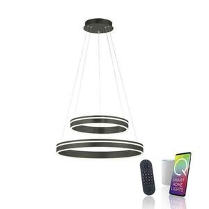 PAUL NEUHAUS Q-VITO LED závěsné svítidlo Smart Home antracit, stmívatelné ZigBee 2700-5000K obraz