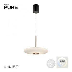 PAUL NEUHAUS Závěsné svítidlo PURE E-Vitrum LED 8W 2700-5700K + LED 10W 2700-5700K hnědá / opál 2084-34 obraz