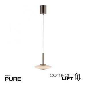 PAUL NEUHAUS Závěsné svítidlo PURE Vitrum LED 5W + 6W 3000K hnědá / opál 2053-34 obraz