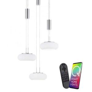 PAUL NEUHAUS, Q-ETIENNE, LED závěsné svítidlo ocel, Smart Home ZigBee 2700-5000K 2078-55 obraz