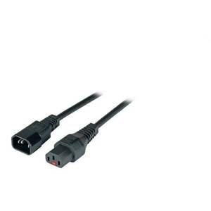 Kabel IEC C14/IEC C13 rovný M/Ž 1, 5m černý napájecí s IEC-PC1003 obraz