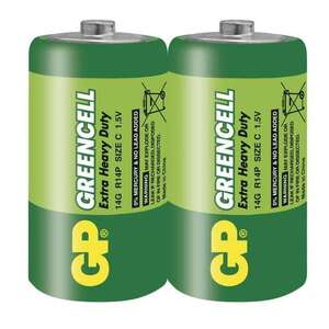 GP Batteries GP Zinkochloridová baterie GP Greencell R14 (C) fólie 1012302000 obraz